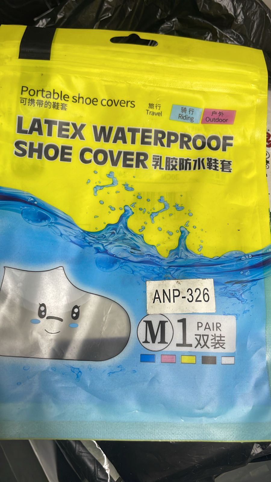 Zapatos de látex para protección  de agua